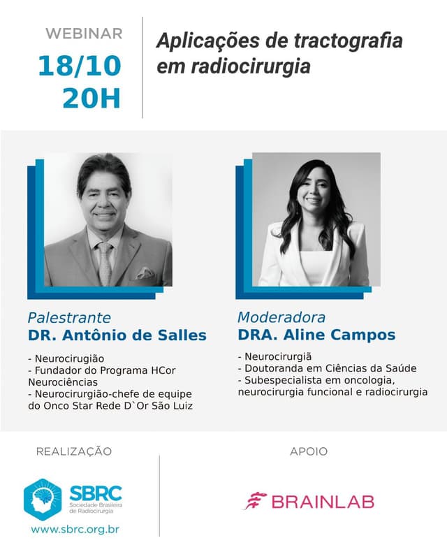 Webinar: Aplicações de tractografia em radiocirurgia